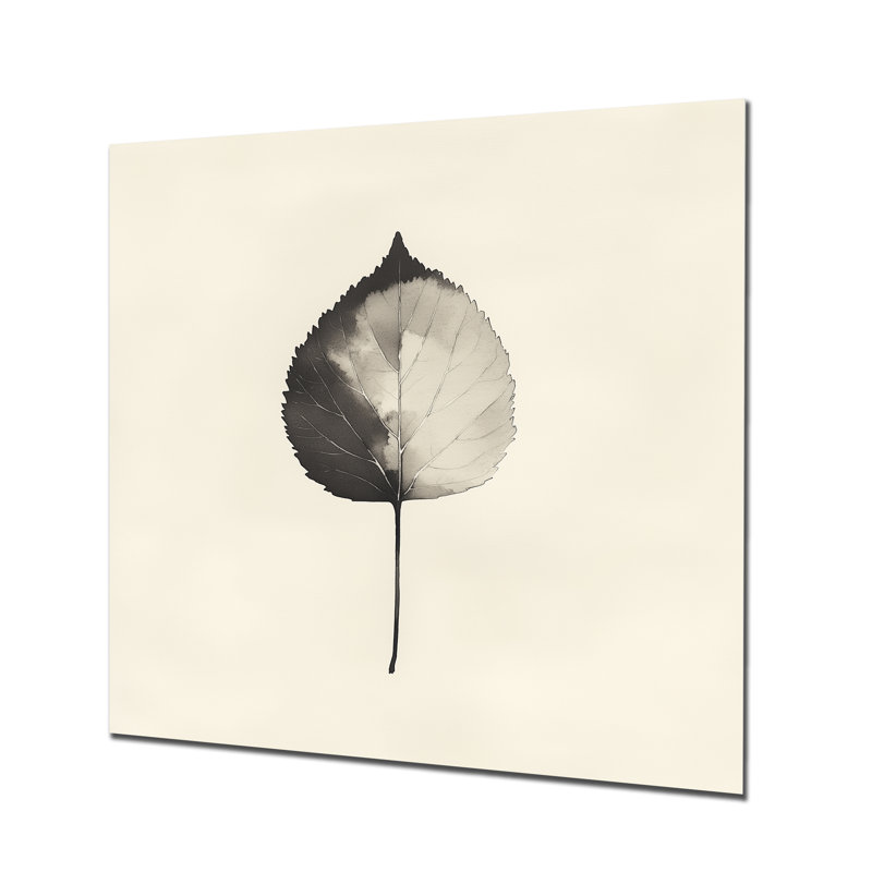 Jadesola - feuilles, décor métallique imprimé tropical, L 36 po x H 36 po