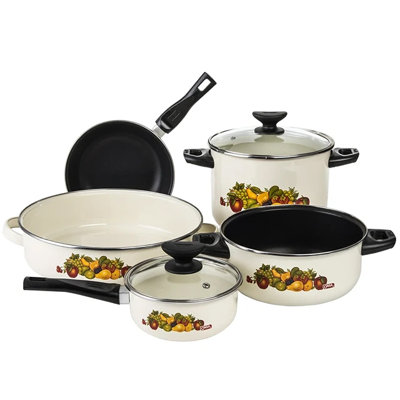 Lisboa 7 - Piece Enamelware Cookware Set