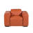 Top Grain Italian Leather Power Reclining Arm Chair with Power Headrests-2036242975