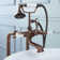 37-1/2" Freestanding Telephone Faucet with Porcelain Lever Handles