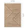 Fresno Brown Cream Modern Lines Area Rug