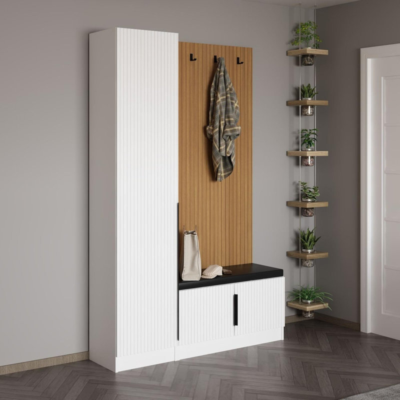 Support de couloir Wessel, Blanc