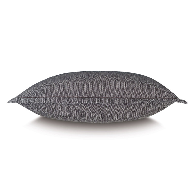 River Herringbone Euro Sham, 27" H x 37" W