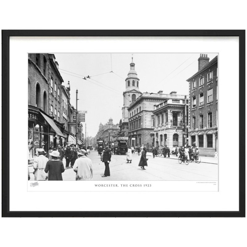 Worcester, The Cross 1923 - Single Picture Frame Print, 45cm H x 60cm W x 2.3cm D