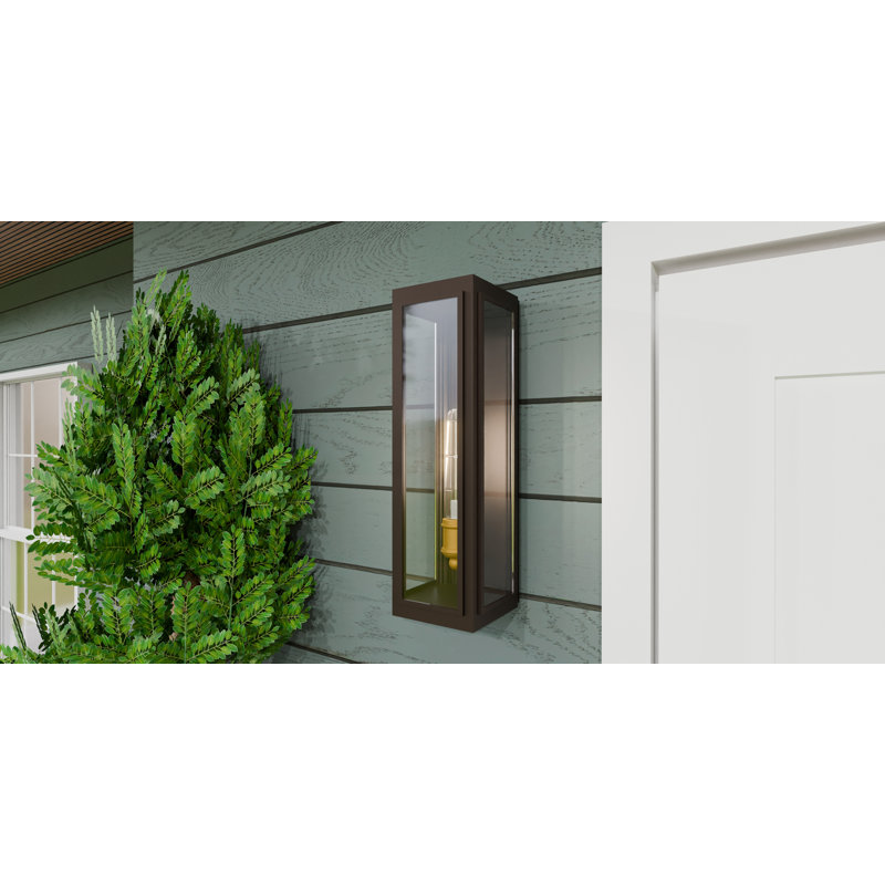 Josceline 1-Light Western Bronze Outdoor Wall Lantern