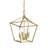 Aspen 4-Light Dimmable Lantern Geometric Chandelier-744401265-744401267