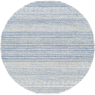 Abdera Hand-Tufted Wool Dark Blue/Ivory Rug