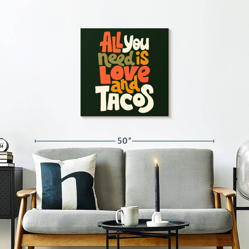 Love And Tacos, 24" H x 24" W