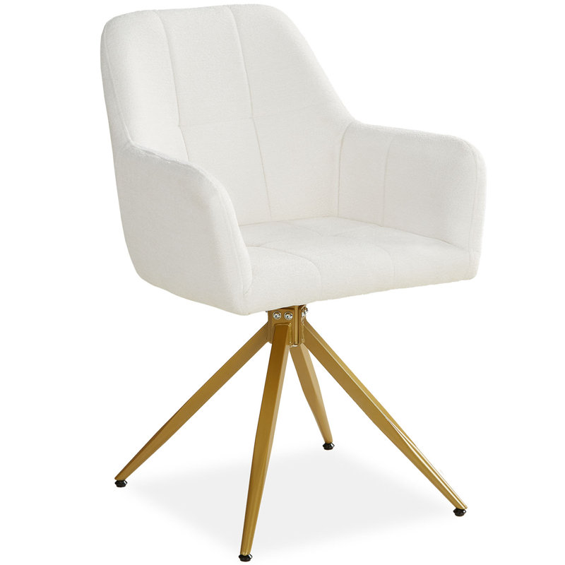 Laguiole Upholstered Armchair, Gold colours, Beige, 2