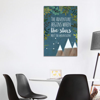 The Adventure Begins by Mia Charro - Wrapped Canvas Gallery-Wrapped Canvas Giclée