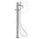 Acquaco Linki Tek Zero Single-Hole Two Handle Freestanding Bathtub Faucet with Hand Shower with 9-7/8'' Spout Reach