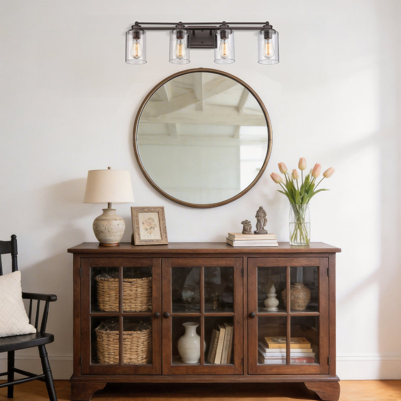 Stilesville 4 - Light Dimmable Vanity Light, Oil Rubbed Bronze