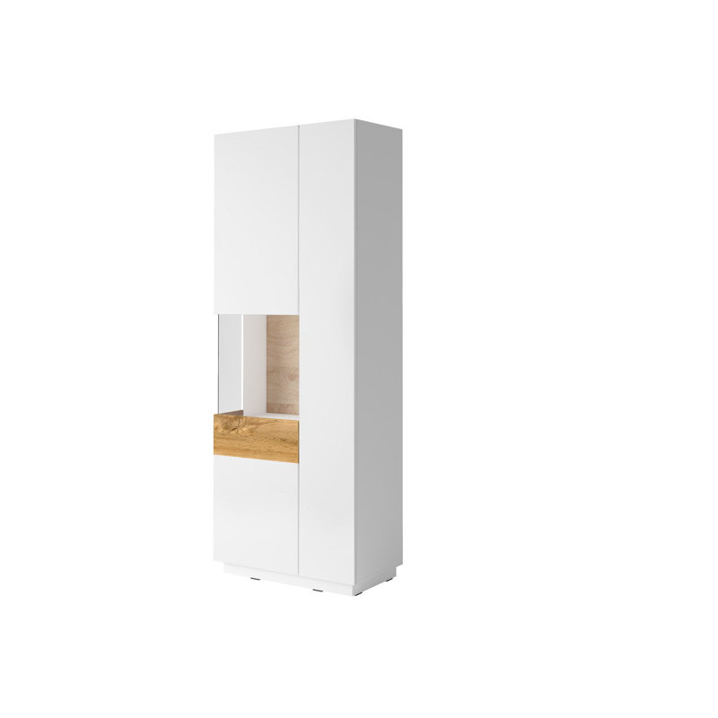 Avelino Display Cabinet, Wotan Oak/White