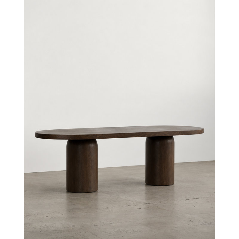 Table de salle à manger Syrah, 95.75" W x 43.50" D x 30" H, Brown