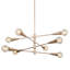 Lustre linéaire moderne Spoutnik à 8 lumières Adalgiso