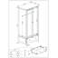 2 Door Manufactured Wood Wardrobe