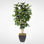Faux Fiddle Leaf Fig Tree in Metal Planter