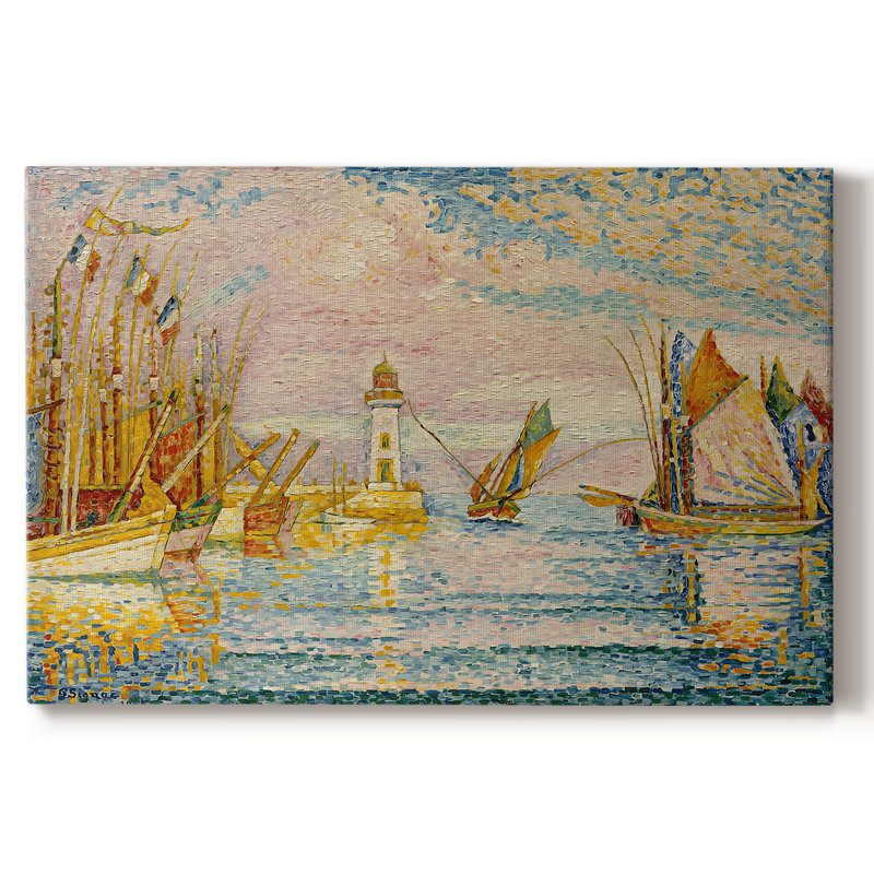 The Lighthouse at Groix-Paul Signac-Gallery Wrapped Canvas-1925, 24x36