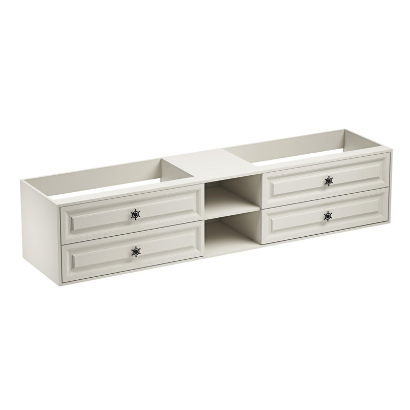Armoire de salle de bain avec tiroir de rangement et tablette, H 21,02 po x l 96,02 po x P 23,02 po