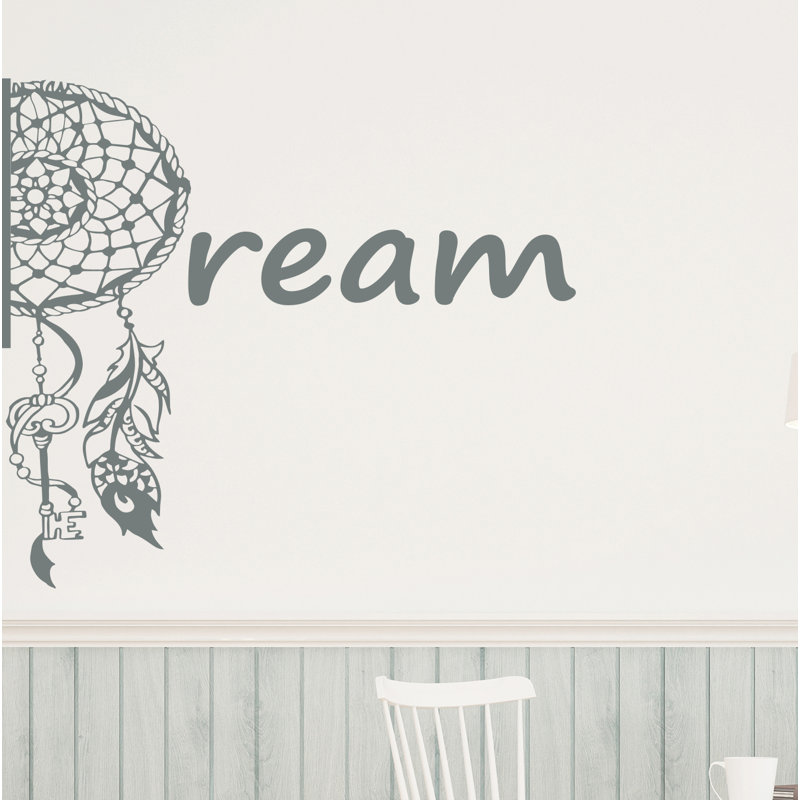 Décalcomanie murale Dreamcatcher, H 42 po x l 46 po, Argent