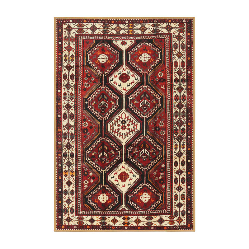 Tapis brun Southwestern, Rectangle 5 pi x 7 pi