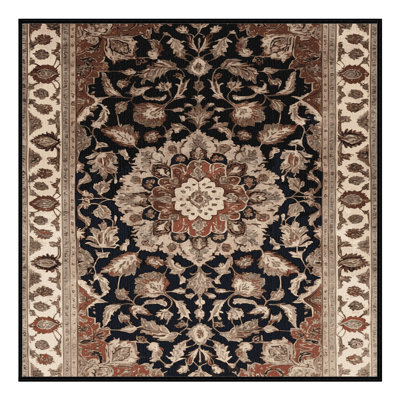 Tapis brun lavable à la machine