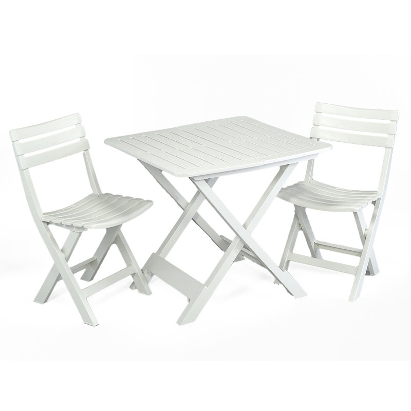 Brescia 2 Seater Bistro Set, White