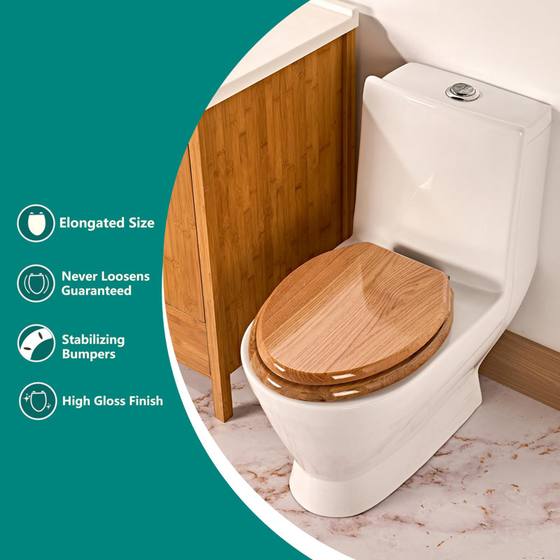 Siège de toilette en bois massif
