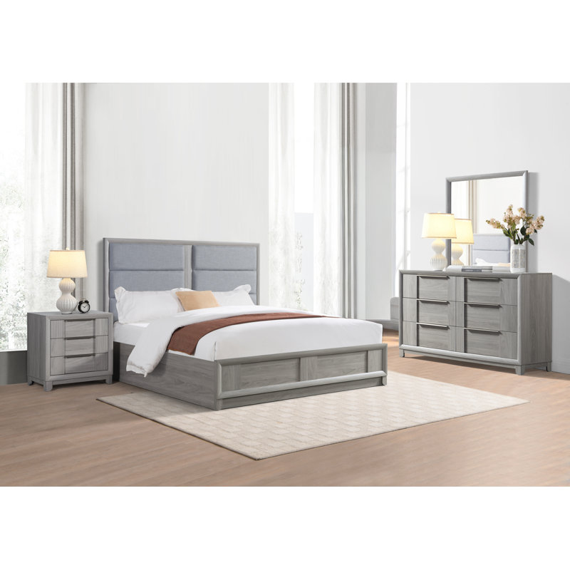 Ensemble de chambre à coucher pour très grand lit 4 pièces # 2031 Bronco, Très grand