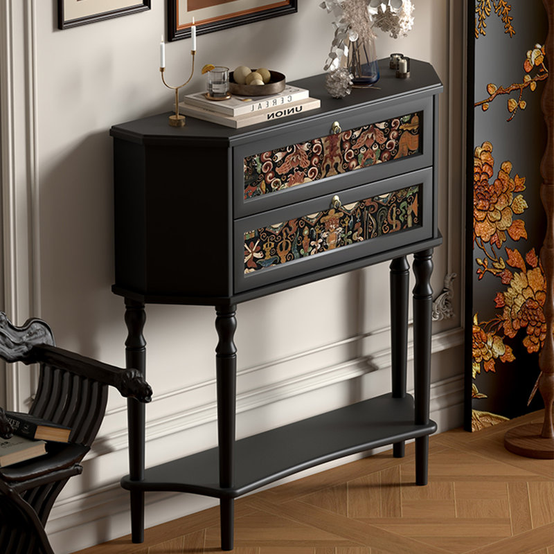 Retro Multifunctional Art Console Table