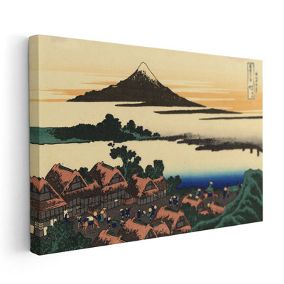 «Dawn at Isawa in the Kai Province», reproduction d'art sur toile
