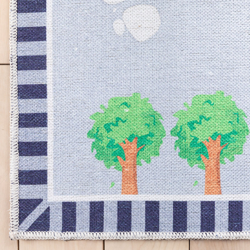 Tapis multicolore gris Klingbeil, Rectangle 6 pi x 9 pi