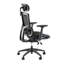 Chaise de bureau ergonomique à haut dossier avec support lombaire en tissu noir Bush Business Furniture, siège réglable pour la maison et l'espace de travail professionnel