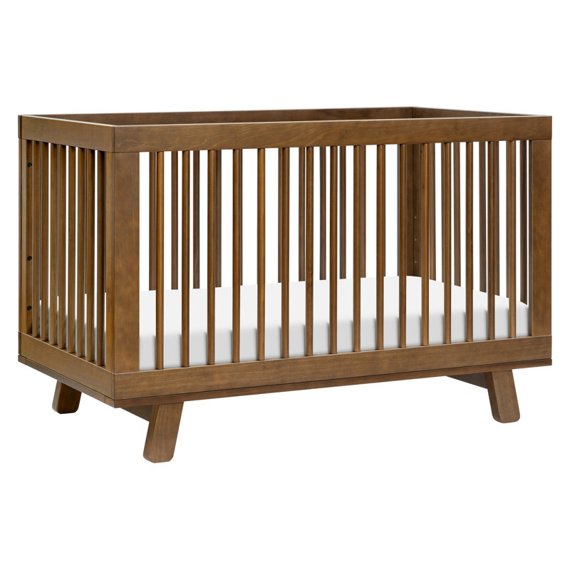 Hudson 3-in-1 Convertible Crib, Natural Walnut