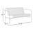 Abra 53.35'' Wide Straight Powder Coated Steel Loveseat-327408646