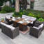 Ensemble de conversation en osier / rotin pour 7 personnes Frederica-1402891611-1402891614