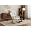 Chaise berçante d'appoint en tissu avec rembourrage en mousse pour le salon-315675044
