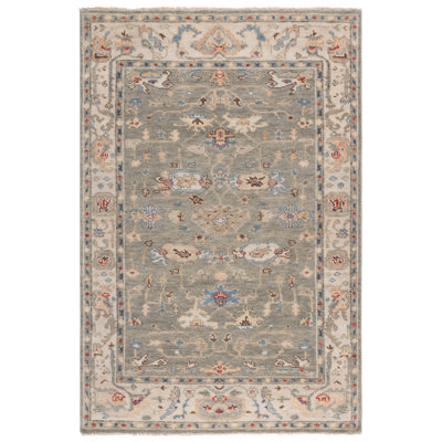 Samarkand 144 Area Rug In Grey / Ivory