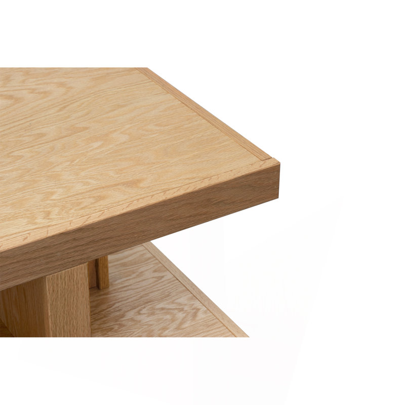 Table basse Laurel Canyon 49 po, aucun assemblage requis, finition naturelle