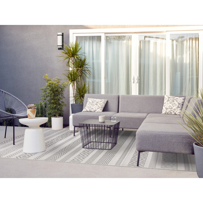Tapis intérieur / extérieur Leick Home Everald, Rectangle 4 pi x 6 pi