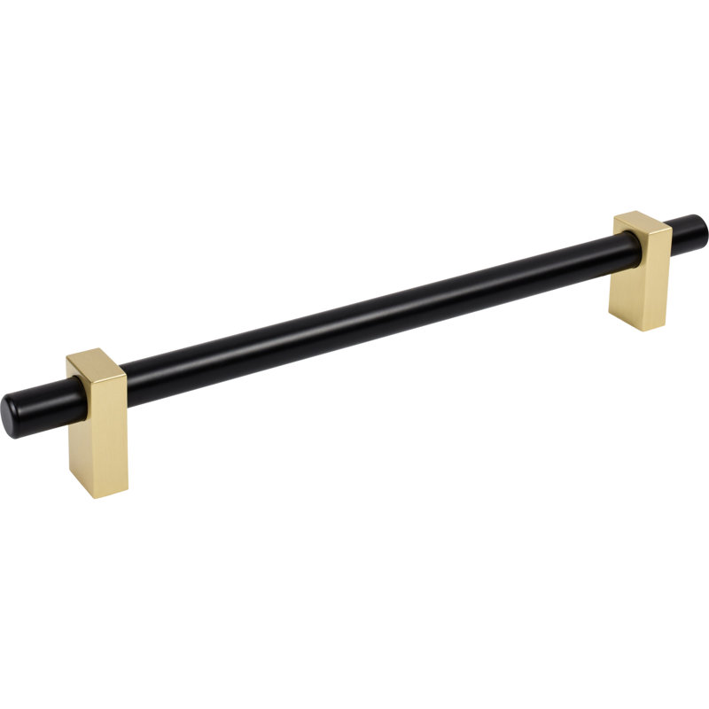 Poignée d'électroménager Larkin, Noir mat / or brossé, 12"