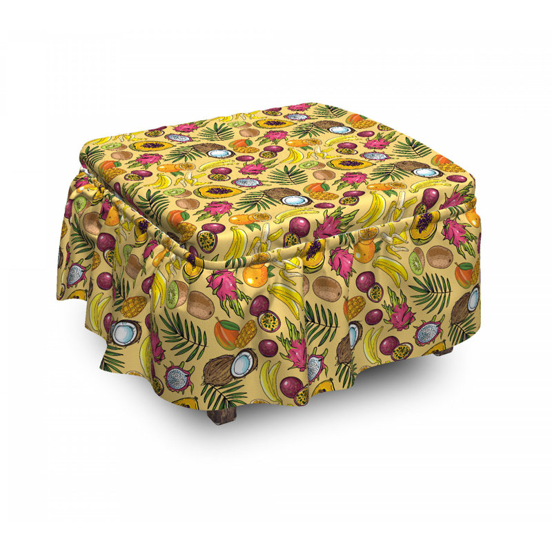 Housse pour repose-pieds de nourriture tropical summer
