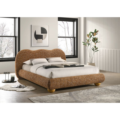 Tissu d'ameublement brun terre cuite 1 pièce