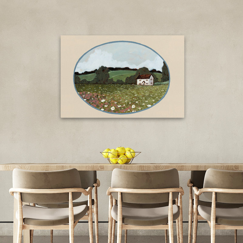 Flower Farm Fields - Coastal Sea Coral Starfish Sand Dollar Art, H 24 po x l 36 po