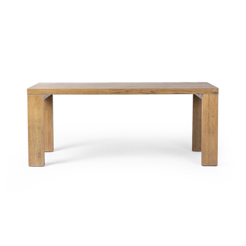 Millie Dining Table, Drifted Oak Solid, 30" H x 72" L x 96" W