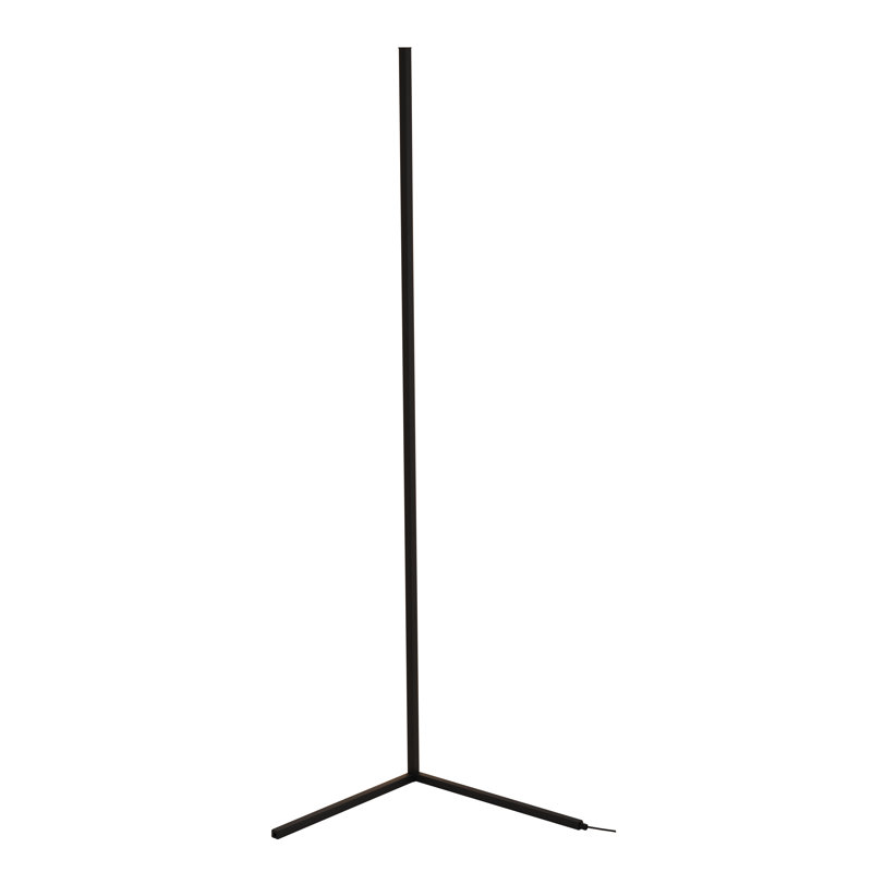 Devair Matte Black Dimmable LED Column Floor Lamp