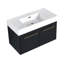 Meuble-lavabo simple 35,4 po avec plateau en résine Andropolis