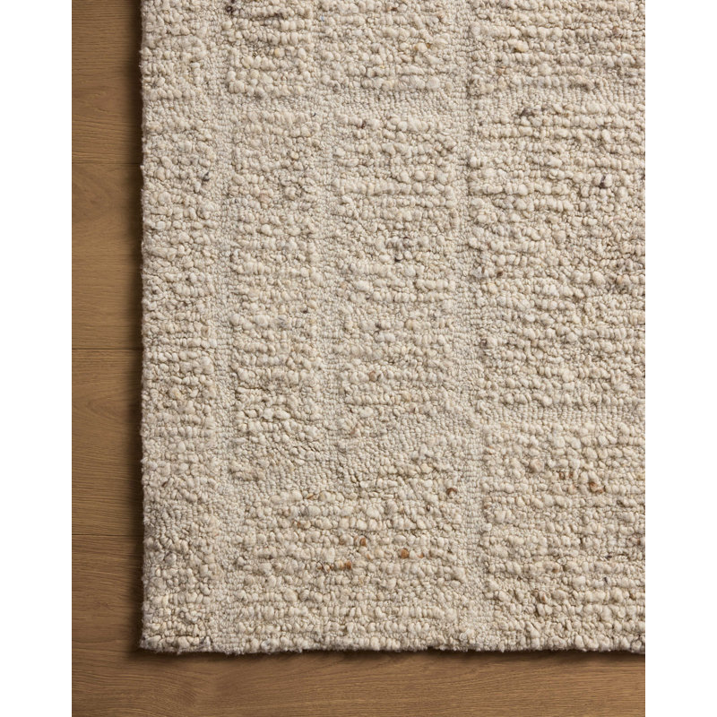 Tapis avoine Magnolia Home par Joanna Gaines x Loloi Jones, Rectangle 2 pi 3 po x 3 pi 9 po