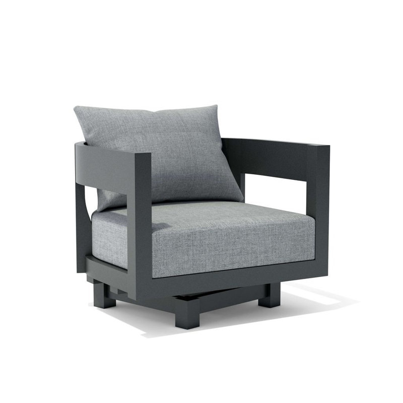 Anjalika Aluminum Swivel Armchair