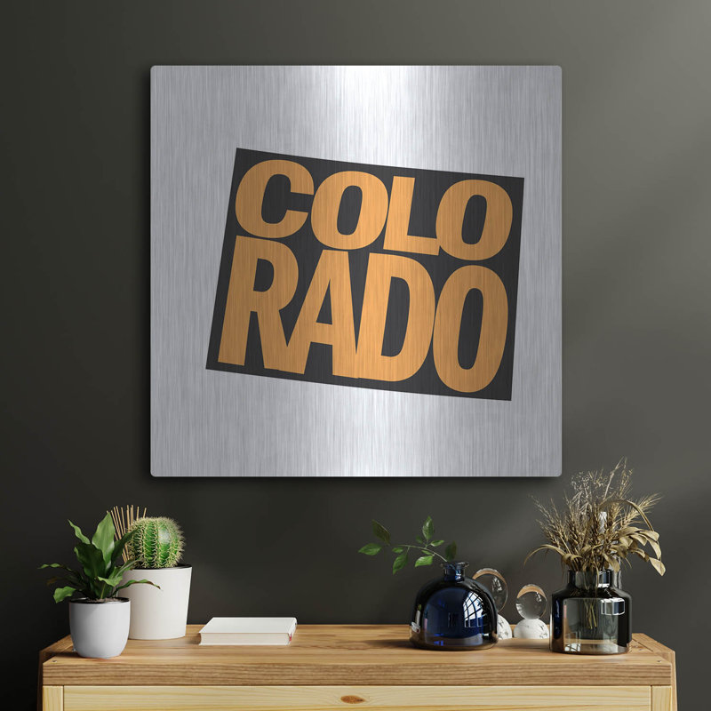  «Colorado 2» par Art Licensing Studio, art mural en métal, 24 po x 24 po, H 24 po x l 24 po